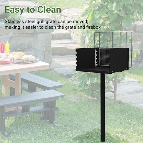 Park Grills, 256 Sq. In, Park Style Charcoal Grill - Image 5