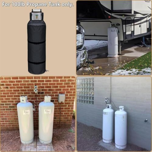 Propane Tank Protective Cover 100lb Gas Van Insulated Storage - Image 4