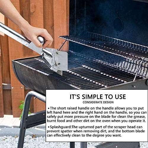 LRui Griddle Scraper Heavy Duty Grill Scraper Set with 5 Replacement Blades and Small Slant Edge Grill Scraper Flat Top Grill Accessories Griddle Cleaning Kit - Image 4