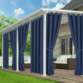 Patio Curtains Outdoor Waterproof, 6-Panels, Privacy Drapes by RichSets