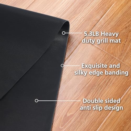 Grill Mats,Double Anti Slip BBQ Floor Mats for Outdoor Grill Deck Protect - Image 4