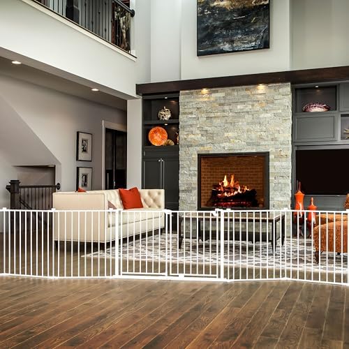 Regalo Safety 24"-192" Metal Double Door Baby Gate & Play Yard - Image 6