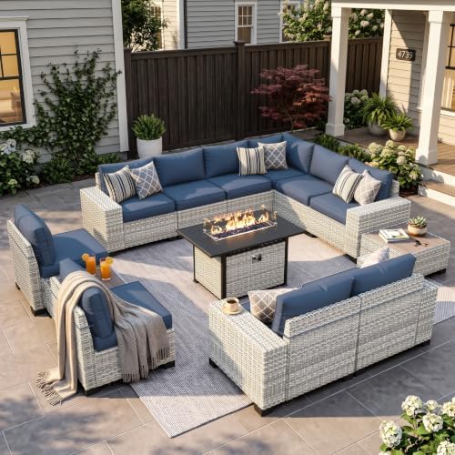Outdoor Patio Furniture Set PE Wicker Rattan Outdoor Sectional Sofa by MuphyersPatioFurniture