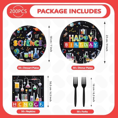 200Pcs Science Birthday Party Decoration for Girls Chemistry Serves 50 - Image 5