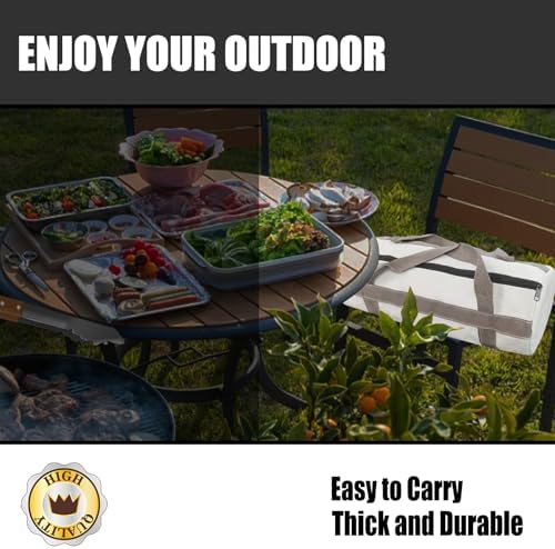 Grill Tool Storage Bag, Grill Accessories Storage, Grill Utensil Storage for Outdoor Camping Barbecue. Can Hold BBQ Tools up to 18", ‌‌Gifts for Men and Dad. - Image 5