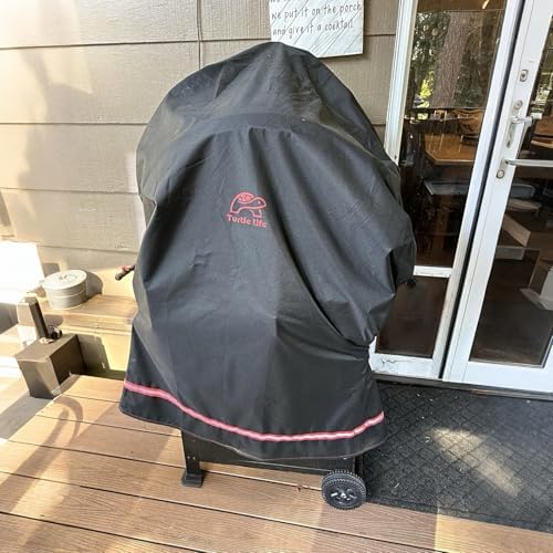 Turtle Life BBQ Grill Cover, 32 Inch Heavy Duty Waterproof 2 Burner Barbecue Gas Grill Covers for Weber Spirit Char-Broil Performance, Black - Image 6