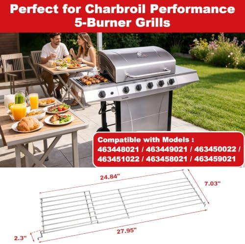 DELSbbq Grill Warming Rack for Charbroil Performance 5 Burner Grills - Image 2