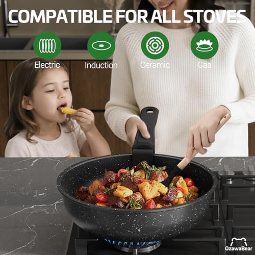 23 Pcs Pots and Pans Set Non Stick, Detachable Handle Cookware - Image 5