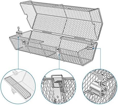 Skyflame Stainless Steel Round Tumble Rotisserie Grill Basket - Image 3