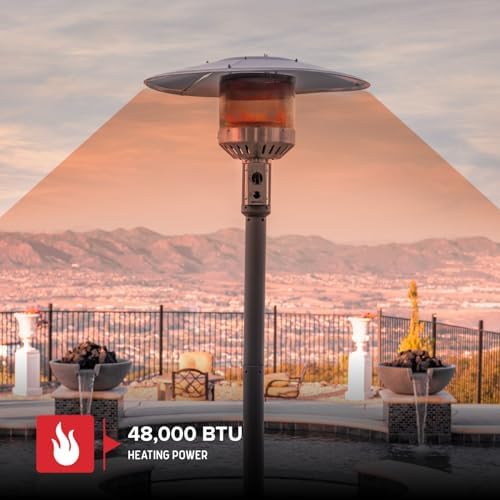 Nexgrill Sundara 92" Propane Patio Heater with 48,000 BTUs & Control Knob - Image 2