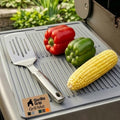 GORILLA GRIP Silicone Grill Mat, Heat Resistant Up to 550F, 16x12, Gray by GorillaGrip