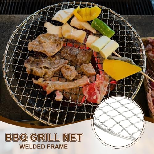 uxcell 13 Inch Round Cooking Rack, Stainless Steel Canning Racks with Legs, Barbecue Mesh Grill for Baking Cooling Steaming Cookware - Image 4