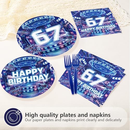 96Pcs 6 7 Birthday Party Decorations for Boys Girls, Serves 24 - Image 4