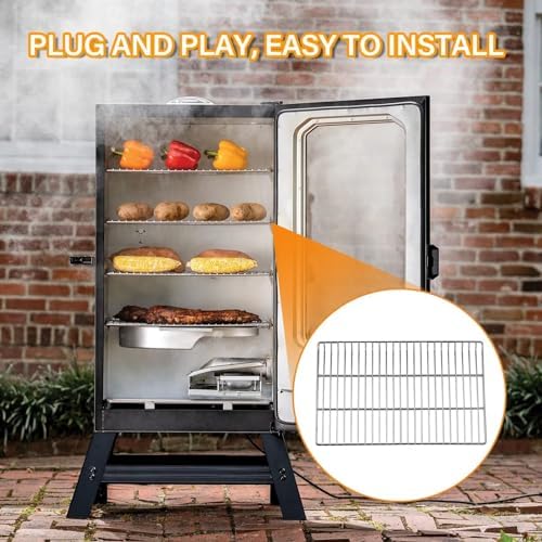 Cooking Grate Replacement Parts for Masterbuilt 40 Inch Electric Smoker, 19.69" x 12.28" Grill Grids, Smoker Grates for Masterbuilt MB20070115, MB20072918, MB20074719, MB20072916, 2 Pack - Image 5