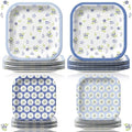 Pickmesh 100 Pcs Blue Coastal Paper Plates Bachelorette Party Tableware by Pickmesh