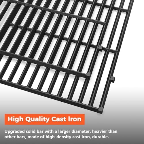 QuliMetal 7638 7639 Grill Grates Replacement for Weber Spirit 300 Series,Grill Parts for Spirit E/S310 E/S315 320 330 SP320,Spirit 700,Genesis 1000-3500,Gold & Silver B/C Gas Grill - Image 4