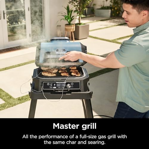 Ninja Woodfire ProConnect Premium XL BBQ Grill, 7-in-1, App Enabled, Blue - Image 2