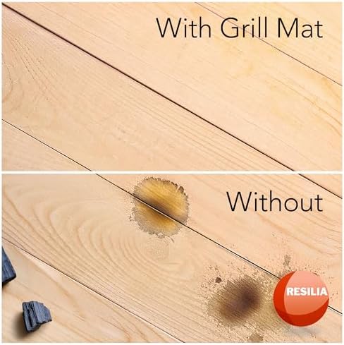 RESILIA X-Large Under Grill Mat – Heavy Duty, Reusable Outdoor Floor Protector Mats for Deck, Patio, & Garage – 57 Inch x 47 Inch, Black Diamond Plate, Made in the USA - Image 6