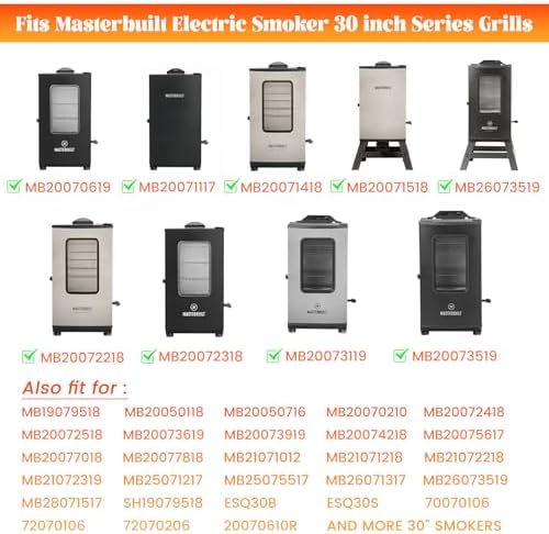 Smoker Rack for Masterbuilt 30 inch Electric Grill Grid Cooking Smoking Grates 9007170303 Replacement Parts Stainless Steel Master Built MB20071117 20071117 MB20073519 MB26073519 MB20070421 Accessory - Image 4