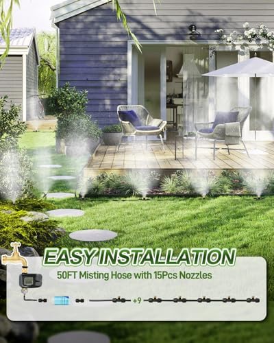 Misters for Outside Patio with Automatic Sprinkler Timer - Image 4