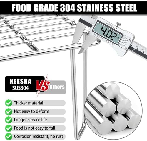304 Stainless Warming Rack for Green Mountain Davy Crockett, GMG-6016 - Image 5