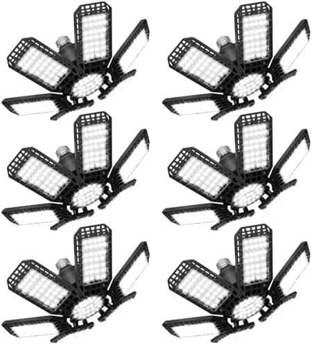 LED Garage Lights 6 Pack, Garage Lights Ceiling LED 28000LM 6500K by XILLUMICORE