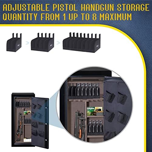 MIND&ACTION Foam Pistol Rack for Gun Safe, Gun Cabinet Accessories, Pistols Holder Storage Organizer, Revolver Firearm Handgun Rack Stand Display - Image 5