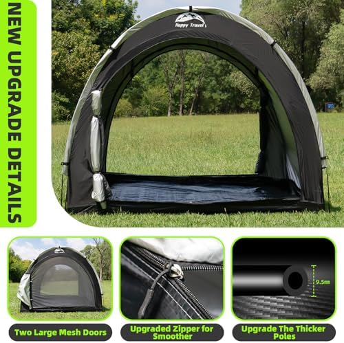 Happy Travel Outdoor Waterproof Bike Storage Tent Shed for 2/3/4/6/8 Bikes - Image 6