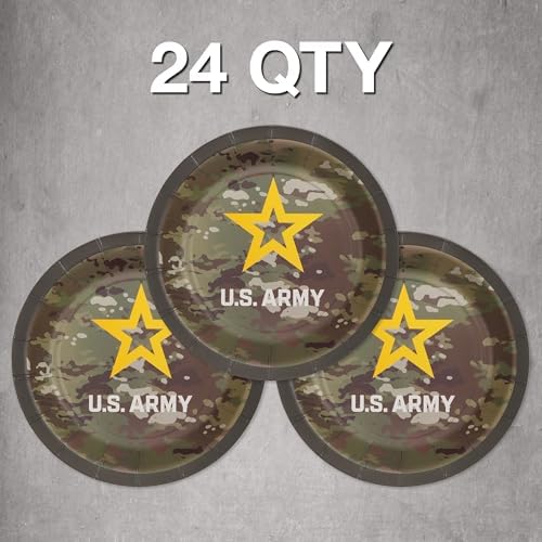 Havercamp U.S. Army Dessert Plates-24 Pack-7 Inch-Official Logo - Image 2