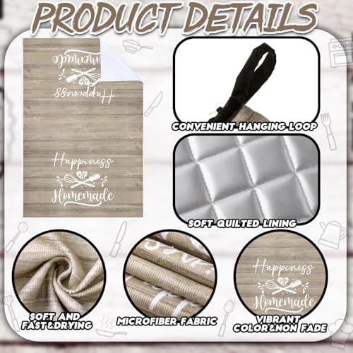 Sratte 6 Pcs Kitchen Decor Accessories Set, Kitchen, Brown Wood Grain - Image 6