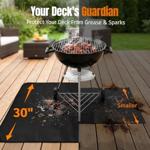 48×30 Inches Under Grill Mats for Outdoor Grill Patio & Deck Protector BBQ - Image 4