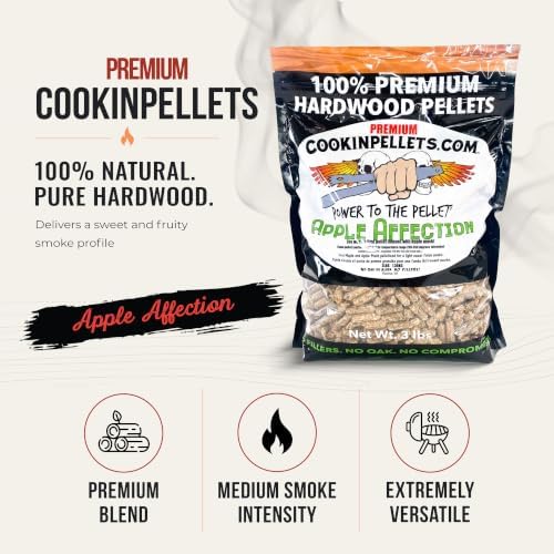 CookinPellets Premium Apple Hardwood BBQ Smoking Pellets, 3 lb, 3-Pack - Image 3