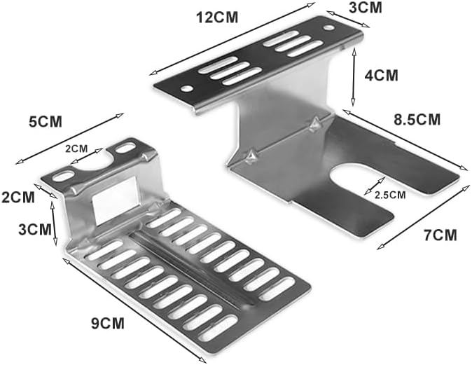 Rotisserie Motor Bracket Set, Stainless Steel BBQ Grill Replacement Parts, Stable Barbecue Rotisserie Accessory Kit for Backyard Patio Outdoor Camping Cooking - Image 3
