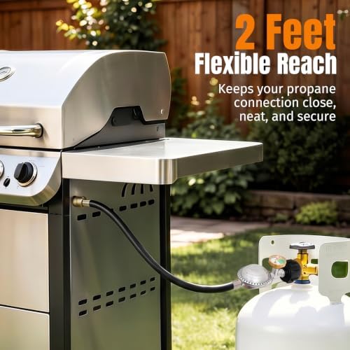 SHINESTAR 2FT Propane Regulator with Hose and Gauge - Image 7
