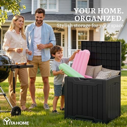 YITAHOME Outdoor Resin Storage Box 31 Gal - Image 2
