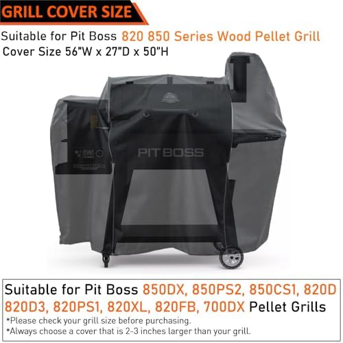ZJYWSCH Grill Cover for Pit Boss 850 Competition PB850CS1, Pro Series 850 DX 820 Sportsman PB820PS1 PB850PS2 820SP 820D 820D3 820XL 700 DX PB0820D3 PitBoss 850 Pellet Grill Smoker Cover - Image 2
