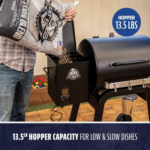 Pit Boss 500 Carbon Series Wood Pellet Grill & Smoker with LCD Digital Controller, 543-Sq. In. Cooking Space, 180°F to 500°F Temperature Range, Meat Probe, 13.5 lb. Pellet Hopper, Black - Image 5