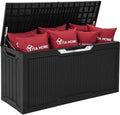 YITAHOME 80 Gallon Outdoor Storage Box w/Silver Decorative Trim,Waterproof by YITAHOME