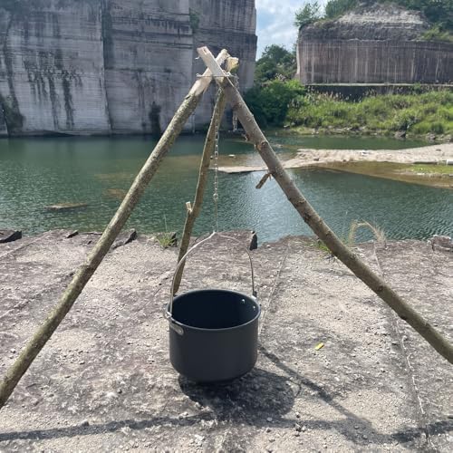 Stainless Steel Camping Tripod Board,Turn Branches into Campfire Tripod - Image 7
