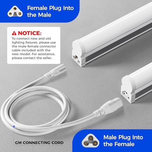 Barrina T5 LED Shop Light, 4FT, 6500K (Super Bright White), 20W, 1 Pack - Image 4