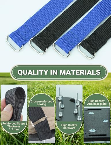 Lawn Aerator Shoes, Soil Aerator Grass Tool with Dual Hook & Loop Straps - Image 6