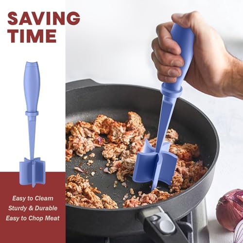 2Pack Meat Chopper Upgrade Hamburger Smasher, Masher for Ground Beef - Image 4
