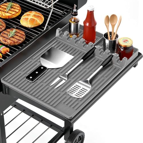 Silicone Grill Mat Compatible with Blackstone, BBQ Griddle Tool, Grey by Unknown