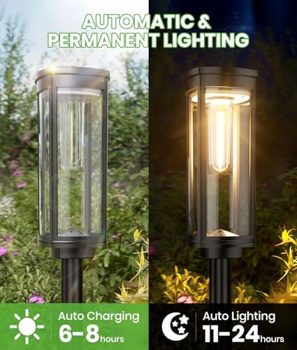 BITPOTT Solar Landscape Lights, 4 Pack, Warm White, IP65 - Image 4