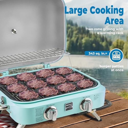 Kenmore 2-Burner Portable Tabletop Retro Gas Grill - Image 4