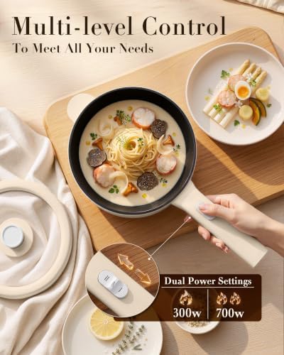 Dezin 2L Hot Pot Electric, Non-Stick Electric Pan, 700W Adjustable Power - Image 6