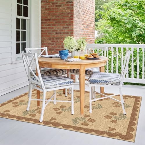 4x6 Covered Outdoor Patio Rug - Washable Front Door Mat Entry Rug - Image 6