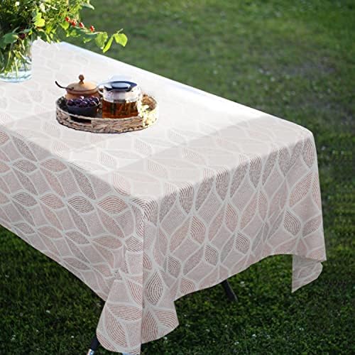 Outdoor Tablecloth with Umbrella Hole Fabric Spill Proof and Waterproof with Zipper Floral Tablecloth for Spring/Summer/Party/Picnic Rectangle 60 x 84 in - Image 3