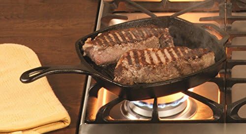 Lodge Pre-Seasoned Cast Iron Square Grill Pan, 10.5 Inches - Image 5
