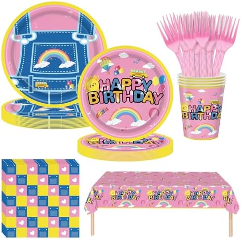 121PCS Cartoon Teacher Happy Birthday Party Decorations by Unknown